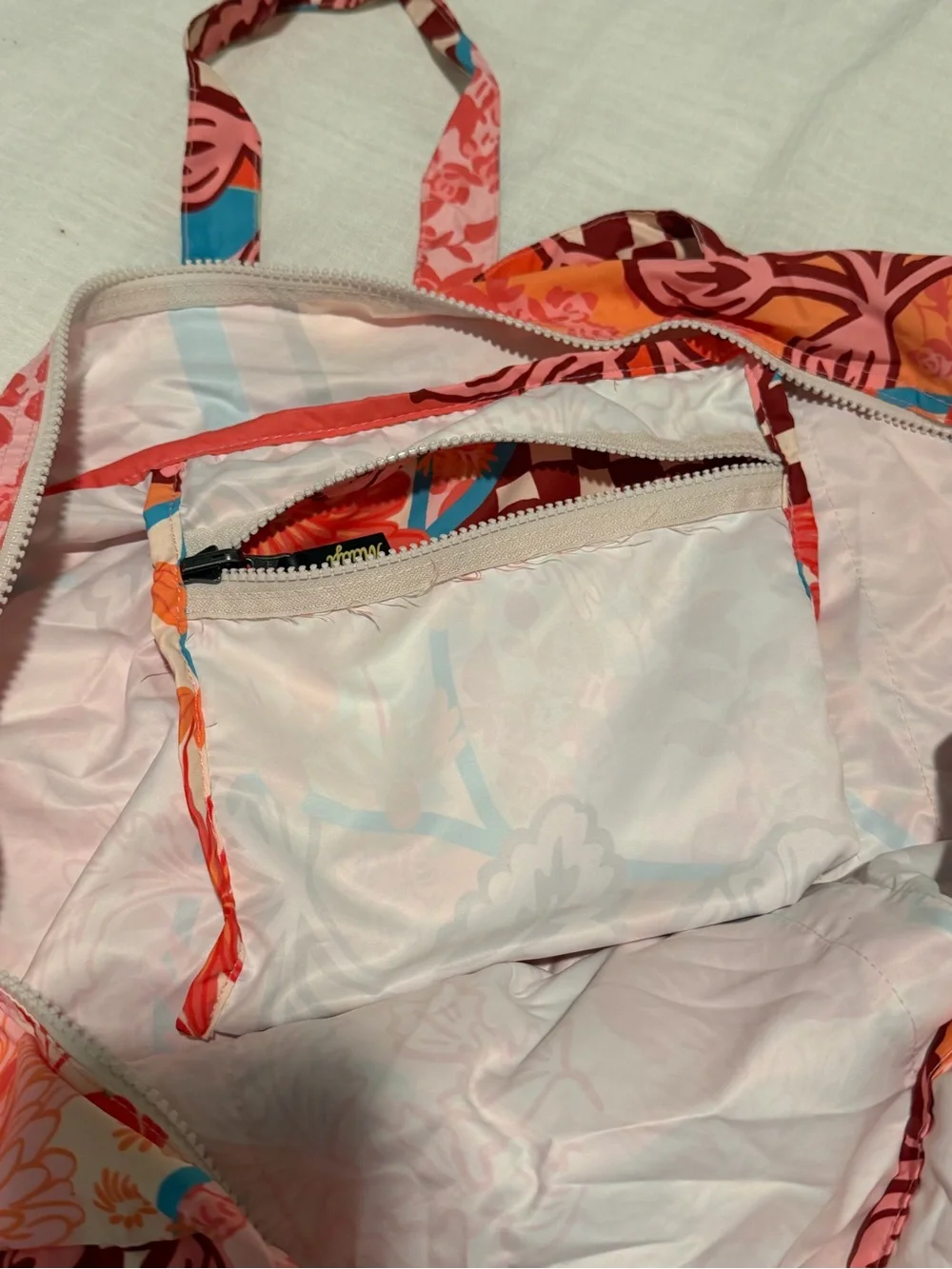 Maaji Vibrant Patchwork Tote - Pink, Orange & Blue